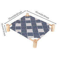 Raised Dog Bed Reversible Raised Cooling Pet Cot Breathable Cooling Pet Cot for Summer