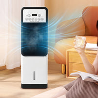 Cooling Bladeless Stand Fan Quiet Stand Fan with Controller Space-Saving Air Cooler Compact for Bedroom, Living Room, Home Office