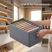 Wardrobe Storage Dividers for Clothes, Drawer Organiser Wardrobe Storage, Clothes Drawer Organiser Set, Underwear Socks Bras