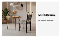 Upholstered spherePost Chair French & Design Dining Seat Light Luxury Elegant Design for Homeowners, Adults, Vanity Area