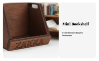 Simulation Model Dollhouse Book Storage Rack Realistic Design Miniature Wooden Book Box Rustic Charm Design for Adults, Miniature Scene S
