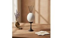 Egg Ornament with Stand Modern Resin Egg Sculpture Artistic for Entryway