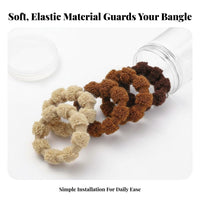 High Elasticity Anti-Collision Jewelry Bumper Secure Fit Elastic Bracelet Sleeve Soft & Comfortable for Women, Daily Wear, Home, Workplace