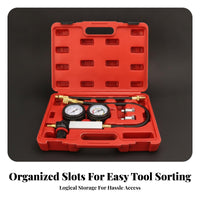 Flexible Hose Hard Cylinder Compression Tester Automotive Troubleshooting Case Pressure Test Kit