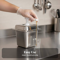 Easy Pressing Quantitative Fructose Pump Sturdy Metered Dose Syrup Pump Non-Stick Interior for Coffee Shops, Baristas, Commercial Kitchen