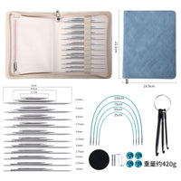 Detachable Stainless Steel Knitting Needles Set of Three