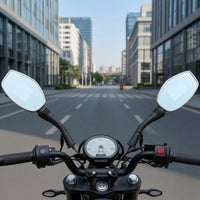 Motorcycle Dashboard Cam Waterproof Motorcycle Mirror Camera Two-Lens Rear View Riding Footage System for Motorcyclists, Motorcycles