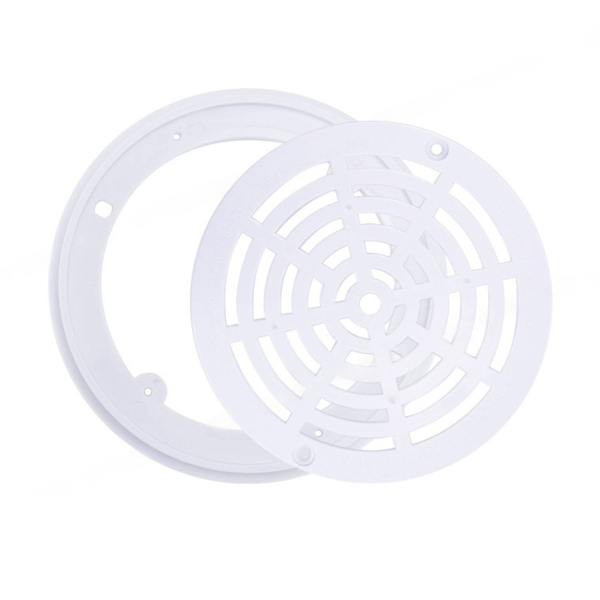 Grille-Style Pool Main Drain Cover 203 Mm Screw-Mount Pool Drain Cover Circular Frame Frame Mounting Holes