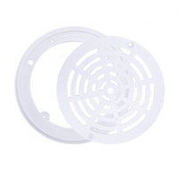 Grille-Style Pool Main Drain Cover 203 Mm Screw-Mount Pool Drain Cover Circular Frame Frame Mounting Holes