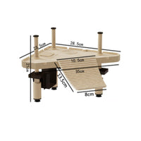 Auto-Adjusts to Water Level Floating Turtle Basking Platform Material Turtle Ramp with Suction Cups Pet Habitat Accessory for Terrapins