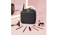 Dimmable Brightness Portable Vanity Case with LED Light USB Rechargeable Makeup Train Case with LED Mirror