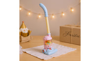 Clear Chamber Toy Vacuum Cleaner Colorful Beads Upright Toy Vacuum Plastic Cartoon Details