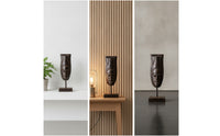 Faceplate Ornament Resin Faceplate Sculpture Tall Sculpture with Stand for Interior Stylists, Art Collectors, Entryway