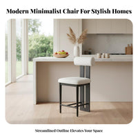 Playful creature Design Hippo-Shaped rearrest Stool mid-centuryera Modern design bar Chair Integrated Footrest Indoor Seating Curved rear ergonomic rearing for homeowners, Adults, Kitchen Island, Dining Area, Cafe, small restaurant