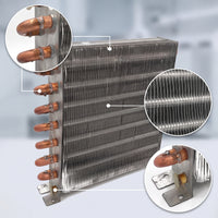 Finned Refrigerator Condenser Coil Copper Condenser with Aluminum Fins Compact Heat Exchanger Easy to Install for Technicians