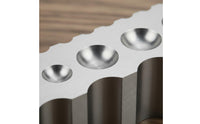 Multi-Size Holes Band Forming Block Polished Polished Surface Curved Channel Steel Block Hemispherical Channel Mold for Goldsmiths, Jewelers, Goldsmith Shop, Jewelry Workshop