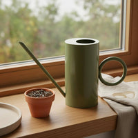 Large Capacity Long Spout Watering Can Ergonomic Handle Stainless Steel Watering Pot Gardening Tool for Balcony