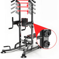 Strength Training Station with Bench Multifunctional Adjustable Strength Training Station Freestanding Pull up Bar with Bench for Fitness Enthusiasts