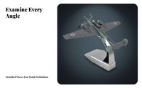 1:100 Fighter Model Boxed Presentation 1:100 Fighter Plane Model Alloy