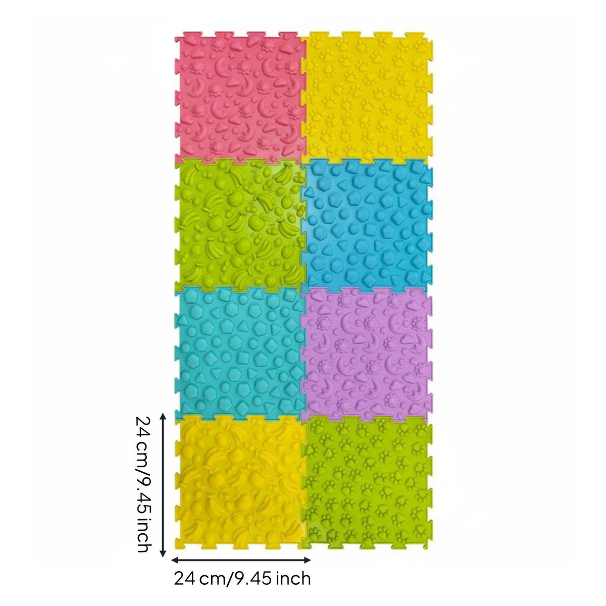 Textured Diverse Textures Child's Feet Textured Floor Tiles for Young Children