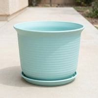 Resin Planter with Matte Finish, Simple Planter for House Plants, Outdoor Planters and Indoor Plant Pot, Water Saving Simple Style