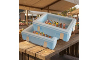 2 Pieces 24L Rectangular Insulated Box Molded Side Panels Insulated Food Box Large Capacity Hot Cold Food Holder