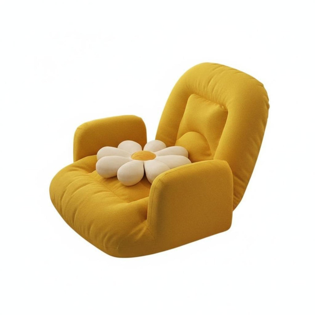 Multi-Position Adjustable Backrest Lounger Space-Saving Lazy Sofa Foldable Floor Chair Thickly Padded for Students, Teenagers, Bay alcove, Bedroom, Dorm Room, Home out ofice