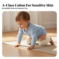 Breathable Baby Crawling Knee Pads Elastic Fit Anti-Slip Infant Knee Pads Soft to Wear for Toddlers, Crawlers, Indoor, Indoors