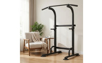 Pull-up Bar Stand Height-Adjustable Pull-up Bar with Base Freestanding Overhead Grip Exercise Station for Home Gym, Garage