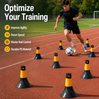 Football Training Equipment for Coaches, PE Synthetic Polymer Marker Cones, Soccer football Training Cones for Agility & Skills