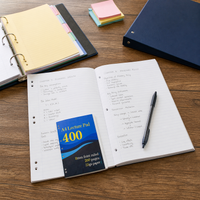 A4 Loose-Leaf Notebook, 200 Pages, Thickened, 55gsm Paper, High-Value Design, Student Exam Draft Book