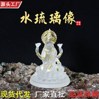 Southeast Asian Auspicious Goddess Resin Figurine Ornament