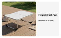 Aluminum Alloy Frame Foldable Laptop Table Lightweight Portable Laptop Table Space Saving Portable Bed Desk Multi-Purpose for Students, Telecommute Workers, Outdoor, Travel, Dorm Room, Bedroom