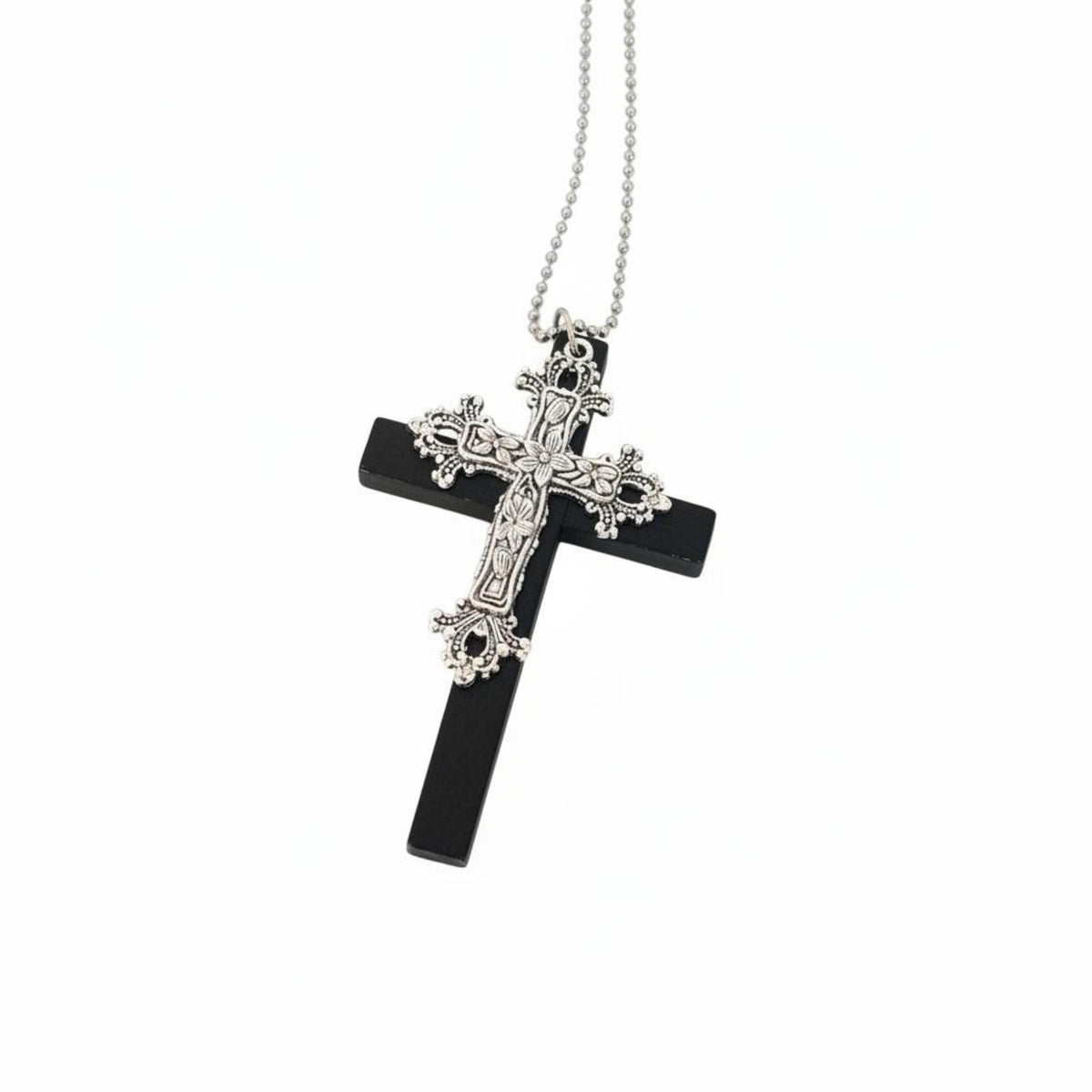 Large Cross medallion Original Design Statement Cross medallion chain Intricate Detailing