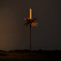 Garden Stake with Candle Cup Decorative Flower Garden Stake Easy to Use Yard Cup Holder for Patio