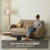 double-dutyPurpose Design 2-Person Sleeper Loveseat Space-Saving Pull-extendable Loveseat Bed Foldable Mechanism transformable Seating Minimalist Aesthetic for Small Apartment Dwellers, Renters, Students, Home Office