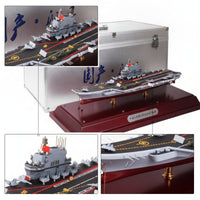 1:700 Aircraft Carrier Model with Carrying Case Alloy-Style Scale 1:700 Aircraft Carrier Model Detailed for Showcase Shelving