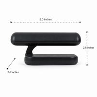 Manual Can Opener, Side Cutting Tin Opener with Non-Slip Grip, Multi-Function Jar Opener for Australian Home Cooks, Black