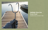 Stainless Steel Grappling Hook, Anti-Slip, Outdoor Use