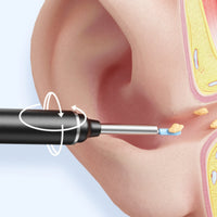 Ear Cerumen Removal Tool with Camera Replaceable Tips for Bathroom, Adults