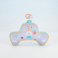 Skin-Friendly Tummy Time Pillow Detachable U-Shaped Pillow with Toys 2-in-1 Tummy Time Mat Comfortable for Infants, Babies, Newborns, Playtime