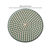 Wood Foot Low Profile Wood Foot Acupressure Mat Teal Surface