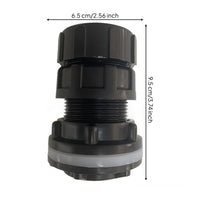 Sand Strainer Drain Outlet Leak-Resistant Strainer Drain Outlet with Sealing Band Black Replacement Part for Pool Owners