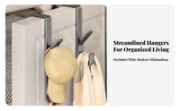 Vertical Door Hook Hanger Drill over the Door Hook Rack No Installation Required Home Storage Solution for Renters, Dorm Room, Entryway, Washroom