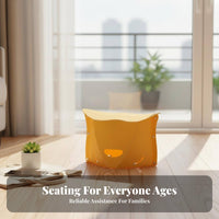 Slimline Design Flat-Folding Stool Lightweight foldable Seat Easy to Use space-saving Chair long-lasting for Travelers, Commuters, Travel, Outdoors, Commuting, Camping