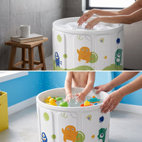 Portable Folding Bathtub for Adults and Kids, Full Body Soaking Tub