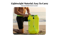 Waterproof Storage Inflatable Swim Buoy Easy to Inflate Swimming Dry Bag Buoy Lightweight for Triathletes, Snorkelers, Triathlons, Kayaking