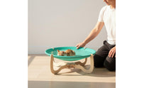 Cooling Pet Cot Washable Elevated Mesh Pet Bed Waterproof-Resistant Wooden Frame Cat Bed for Cats