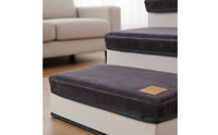 Foldable Pet Steps with Storage Non-Slip Bottom Pet Stairs with Storage for Cats