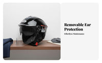 Winter Warm Riding Helmet 3C Certified 3/4 Open Face Helmet Gender-Neutral Design Guarding Headwear for Men, Adults, City Commuting, Traveling